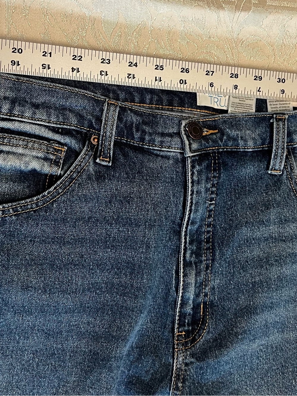 Dark Blue Barrel Size 16 Denim Jeans NWT - Picture 5 of 10